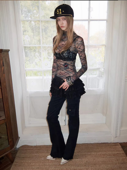 Ruffle Soft-Wire Push-Up Corset