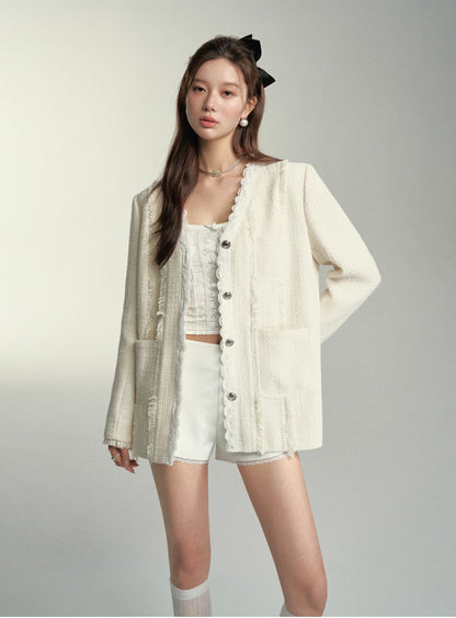 White Tassel Jacket - CHINASQUAD