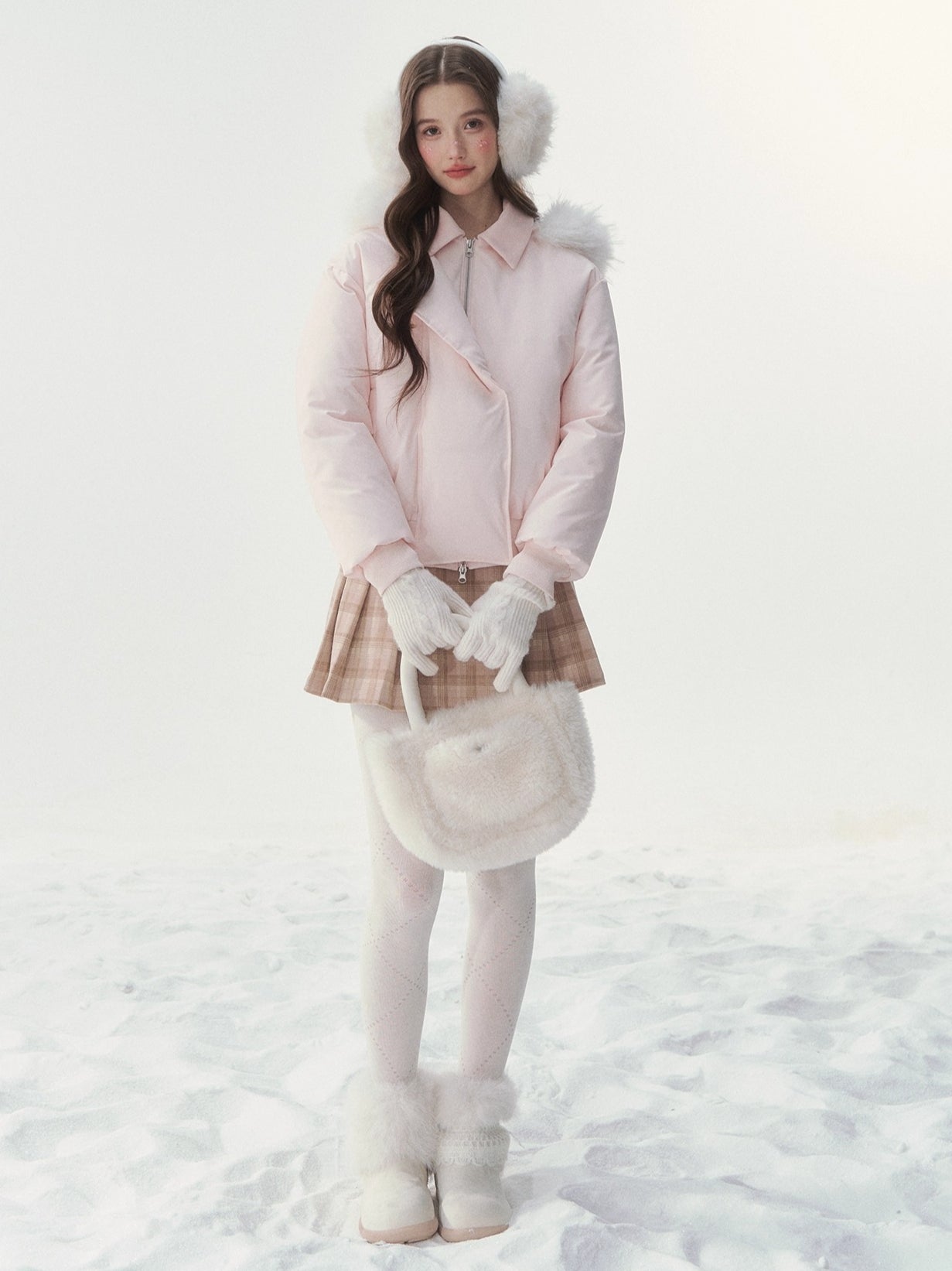 Faux-Fur Collar Down Jacket