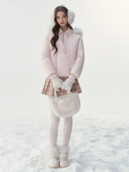 Faux-Fur Collar Down Jacket