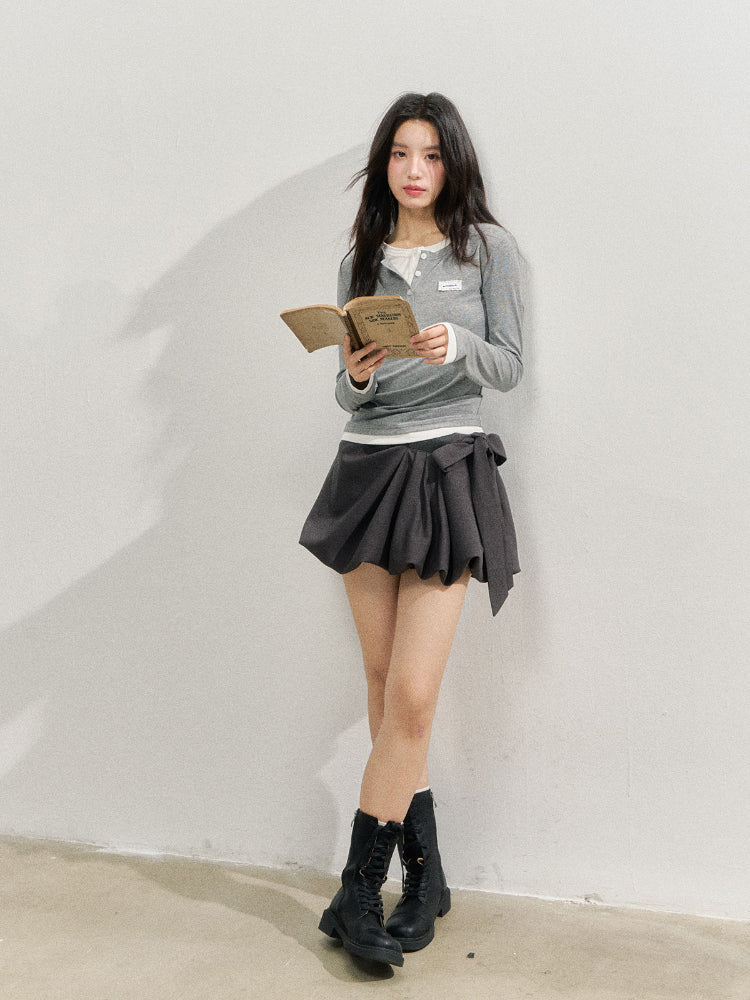 Lyocell Henley Neck Soft T-Shirt - CHINASQUAD