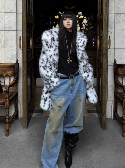 Logo Eyelet Genuine Leather Belt