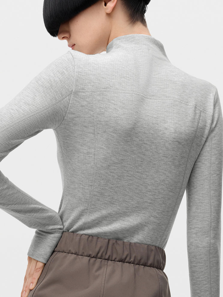 Thermal Skin High-neck Wool Base Layer Shirt