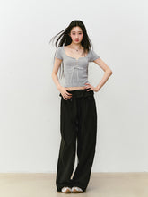 Bowknot Lyocell Knit T-shirt - CHINASQUAD