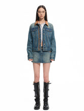 "Savanna Series" Washed Panel Denim Jacket - CHINASQUAD