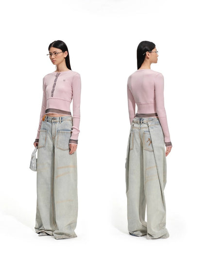 Norman Wool-Blend Layered Knit T-Shirts