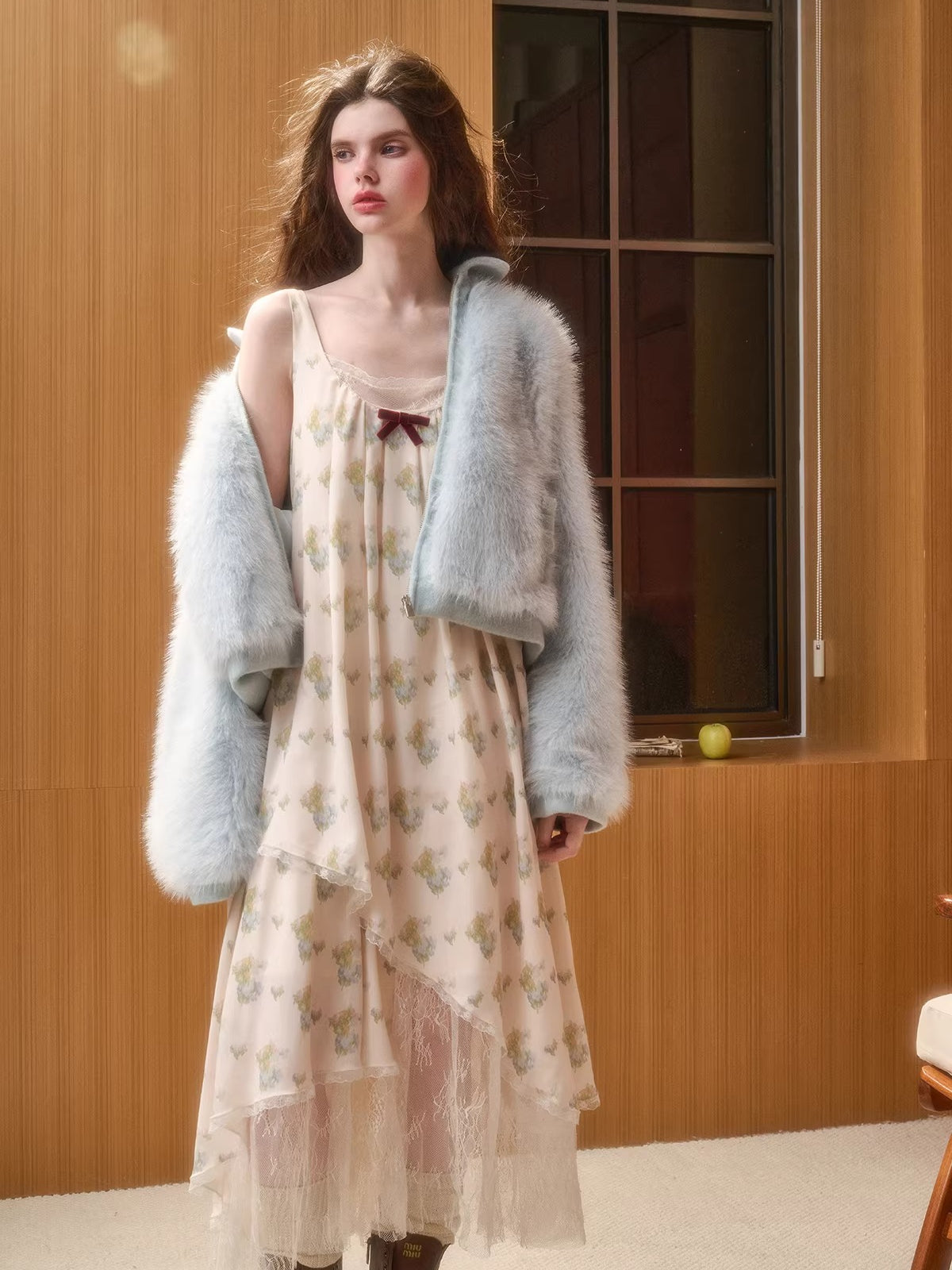 Faux Leather Peter Pan Collar Jacket