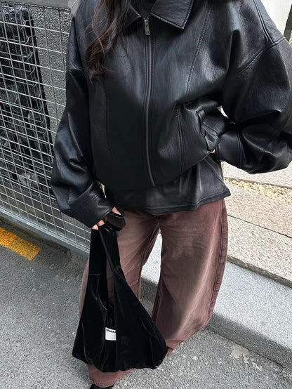 Spray-Wash Panelled Brushed Cargo Pants