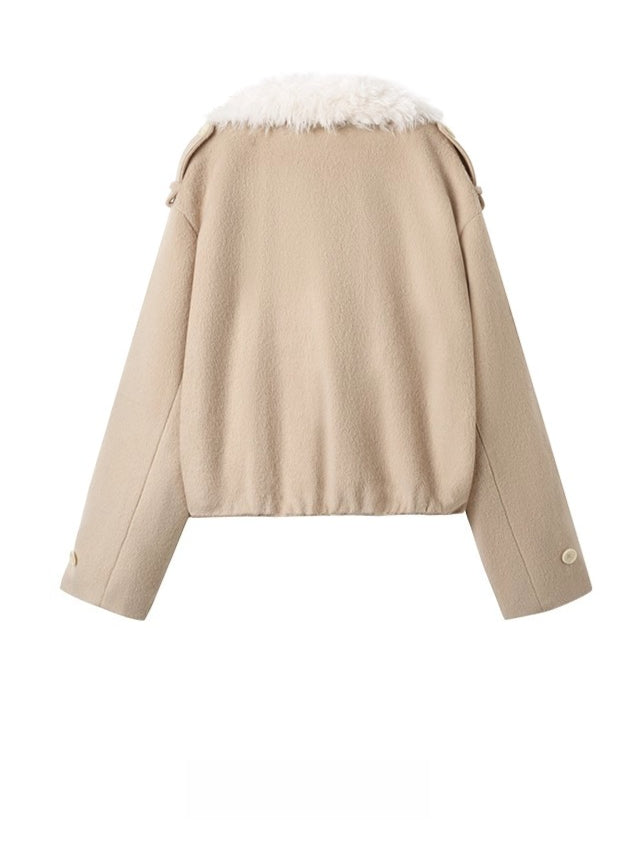 Polar Sculpted Wool-Blend Jacket