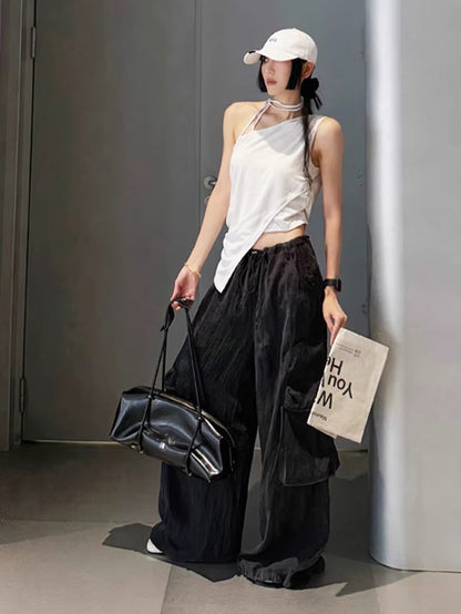 Relaxed TENCEL™ Wide-Leg Utility Pants