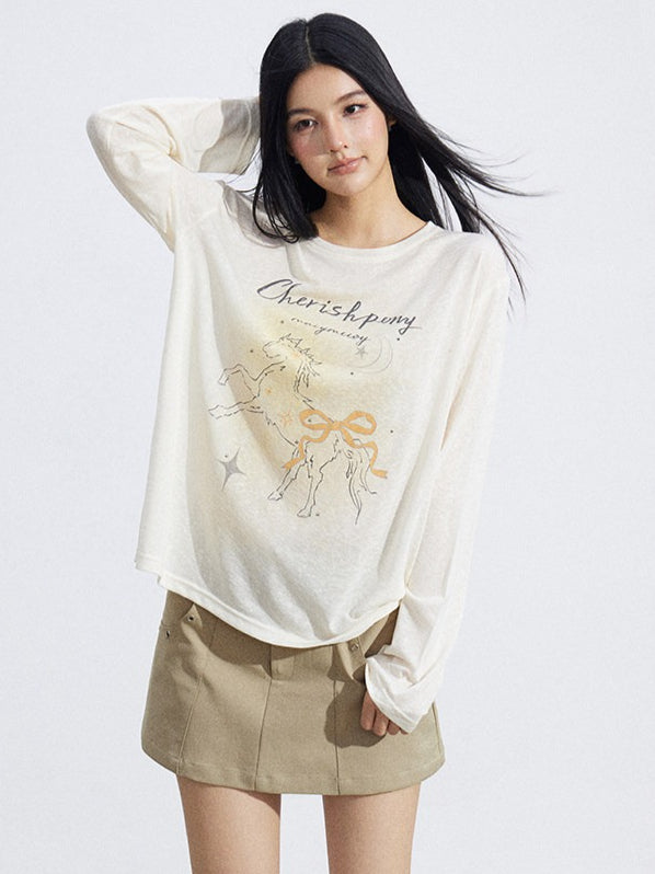 Sun-Protective Lightweight Long Sleeve T-Shirt