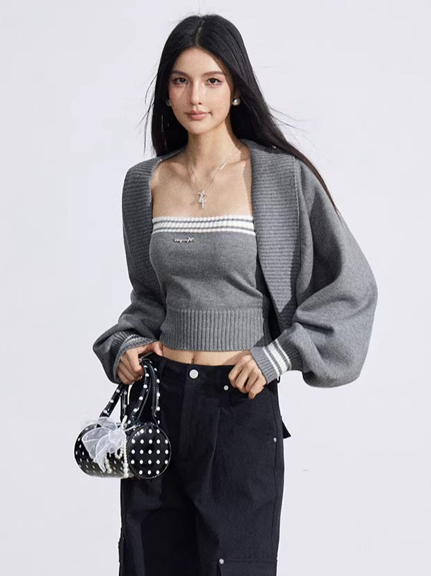 Pleated Utility Wide-Leg Pants