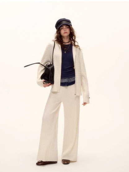 Tencel Wool Plaid Patchwork T-Shirt