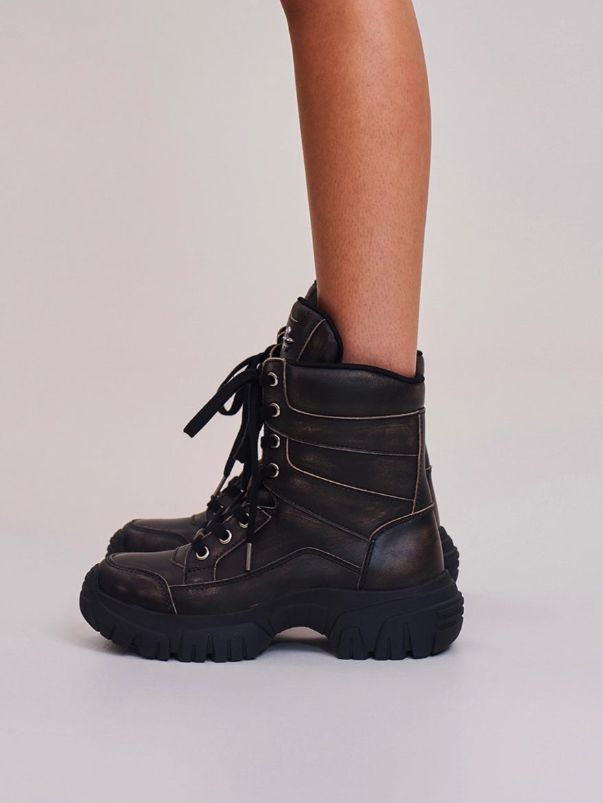 Wild Terrain Vintage Hand-Polished Hiking Boots