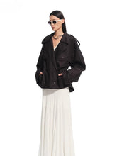 Draped Shoulder Oversize Trench Coat - CHINASQUAD