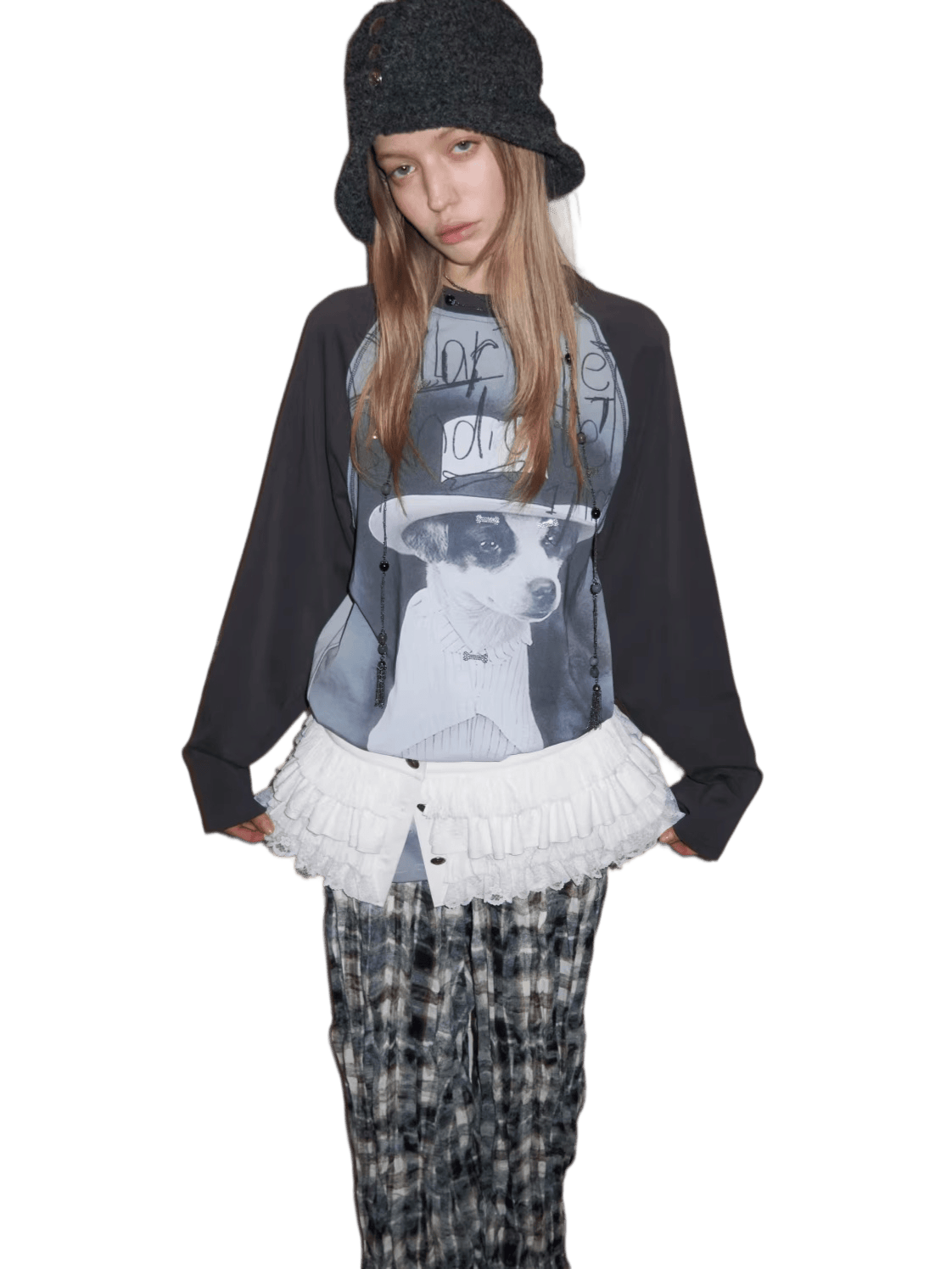 Crystal Graphic Long-Sleeve T-Shirt