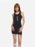 Black Knitted Sheath Dress - CHINASQUAD