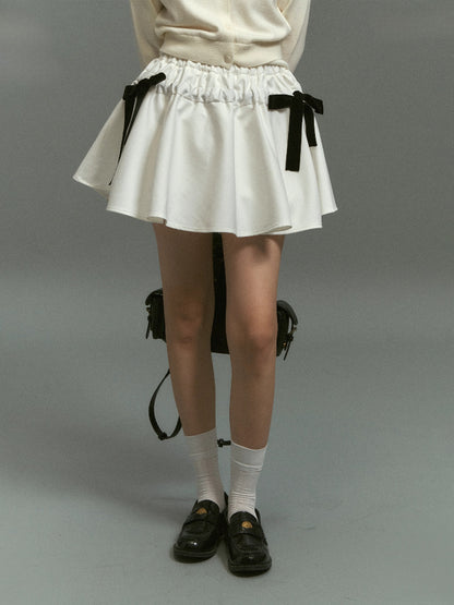 Velvet Bow Water-Repellent Puff Skirt