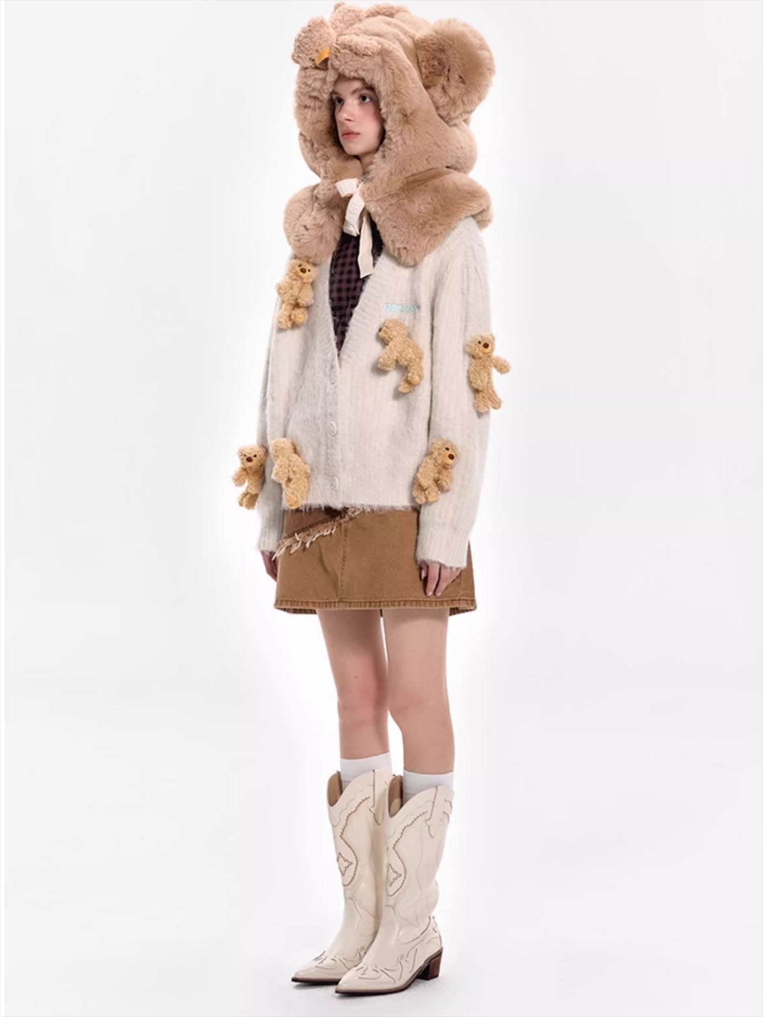 Faux Fur Balaclava Hood