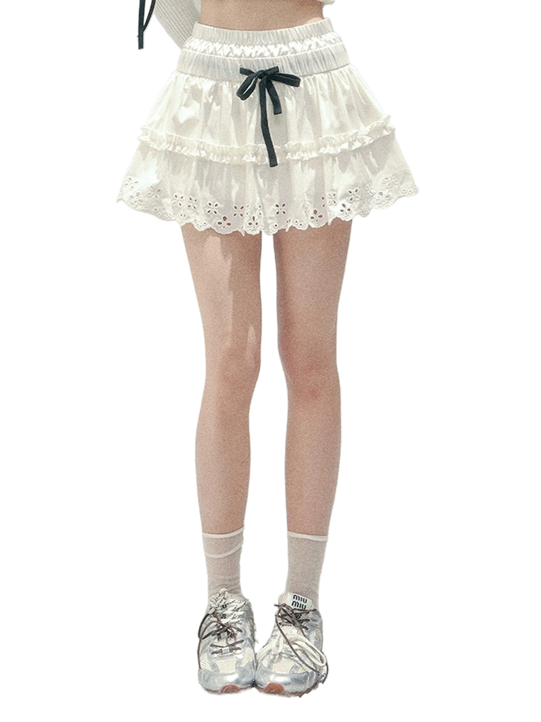 “Spring Meadow” Embroidered Bubble Skirt