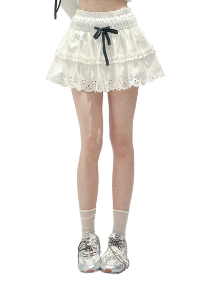 “Spring Meadow” Embroidered Bubble Skirt