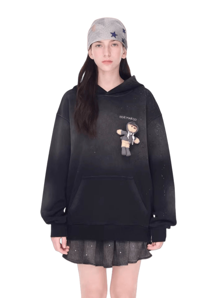 Washed Vintage Pullover Hoodie