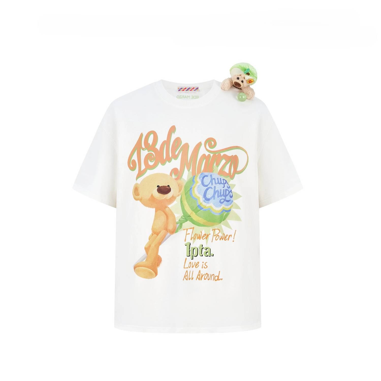 Bear Graphic Lollipop Oversized T-shirt