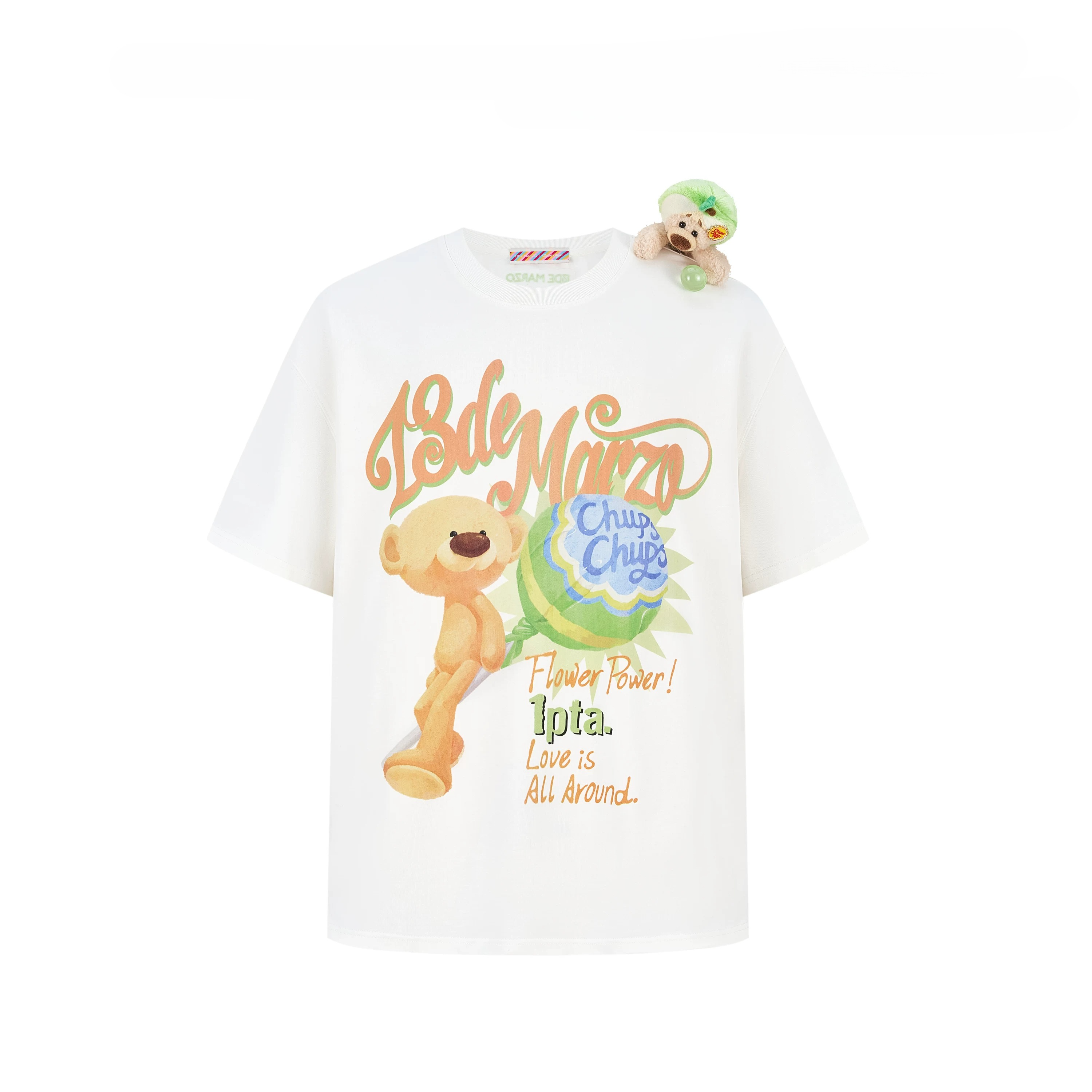 Bear Graphic Lollipop Oversized T-shirt