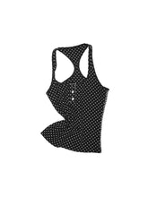 Polka Dot Stripe Double-Sided Tank Top - CHINASQUAD