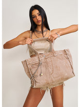 Compass Badge Patina Leather Flip Bag Medium Caramel Patina - CHINASQUAD