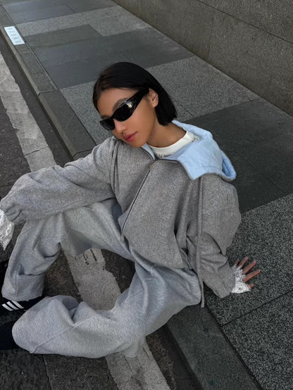 Wool-Blend Hooded Varsity Jacket