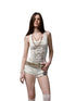 Hot-Stamped Gold & Silver Letter Printed Vest - CHINASQUAD