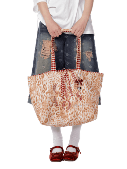 Crystal-Embellished Reversible Large Tote Bag