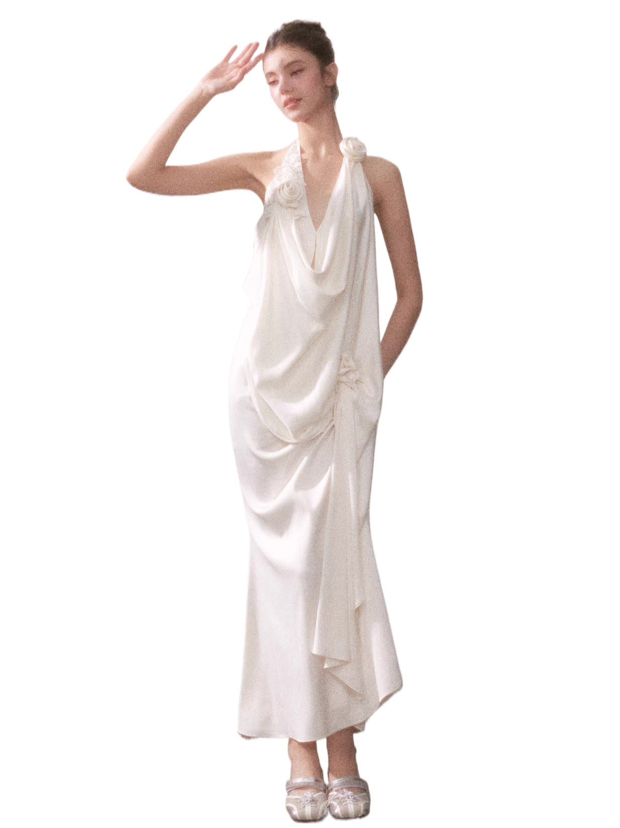 Tyndall Muse Satin Glow Maxi Dress