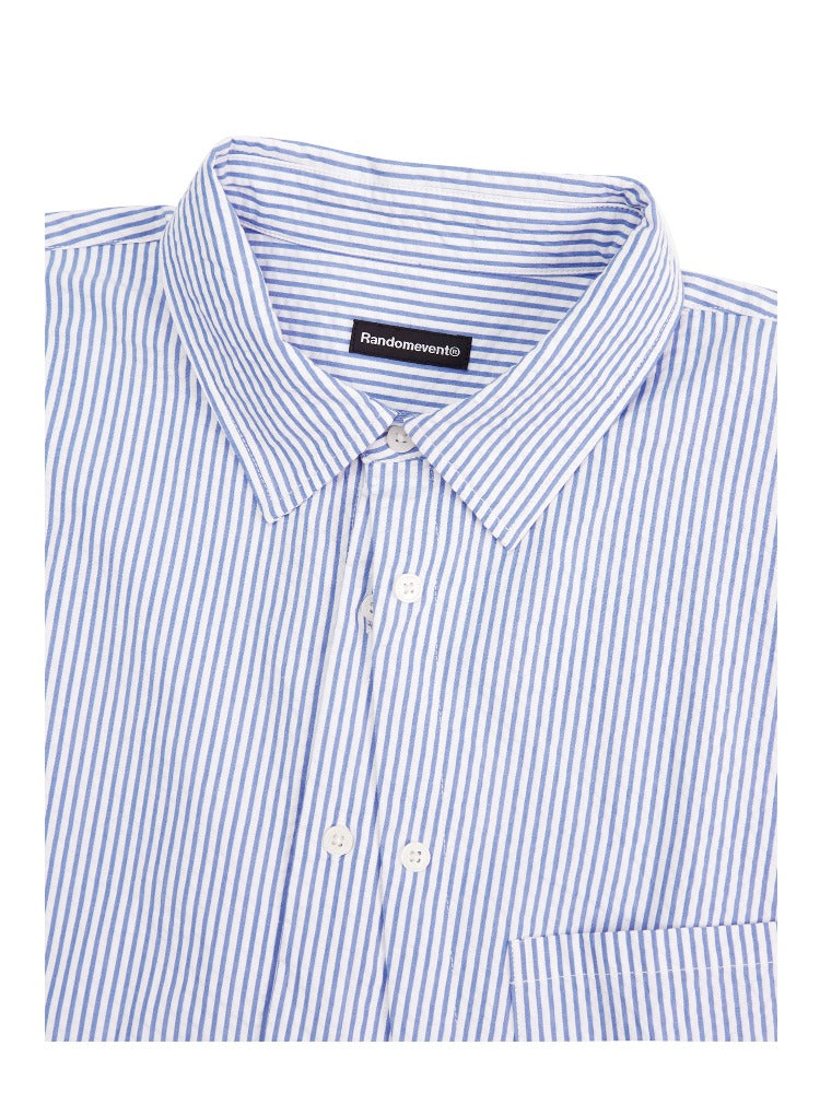 Textured Stripe Double-Placket Shirt