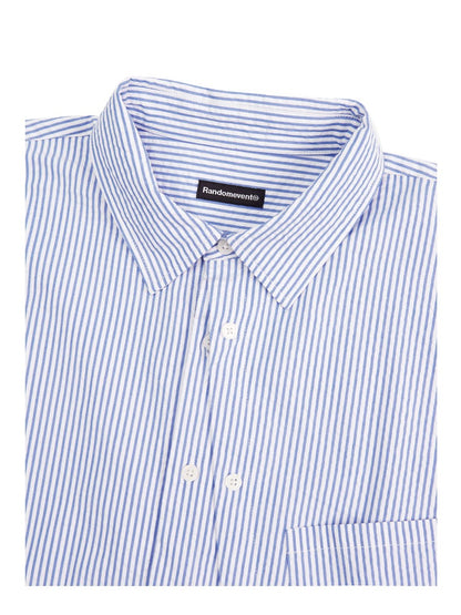 Textured Stripe Double-Placket Shirt