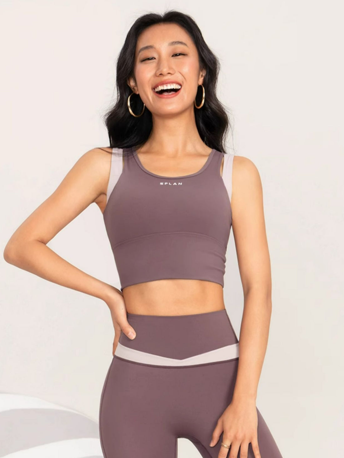 U-neck Wide Shoulder Strap Yoga Sports Bra