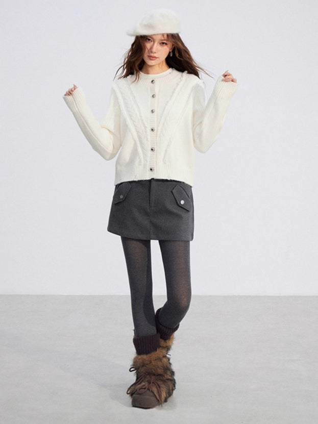 Soft Plush Cable-Knit Sweater
