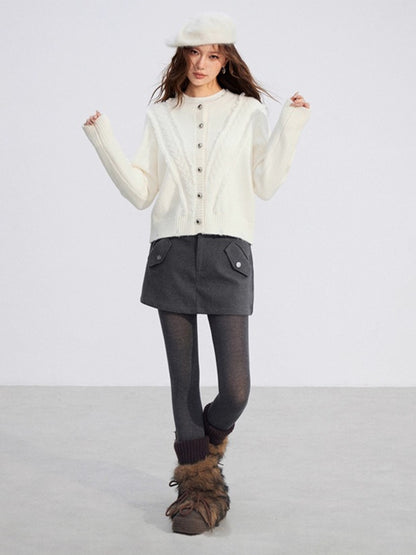 Soft Plush Cable-Knit Sweater