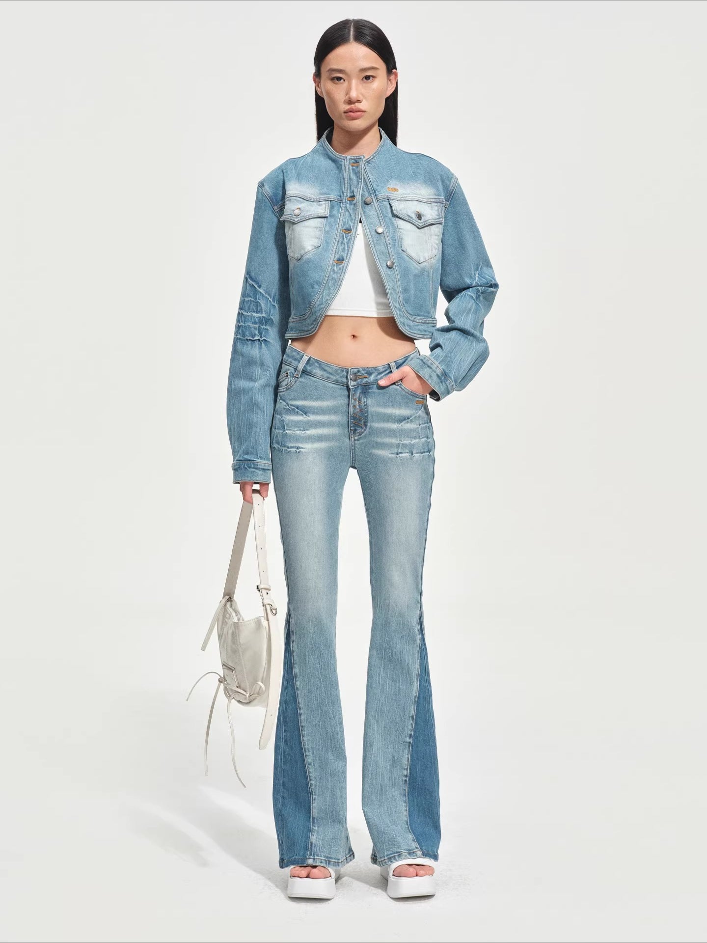 Washed Twill Denim Jacket