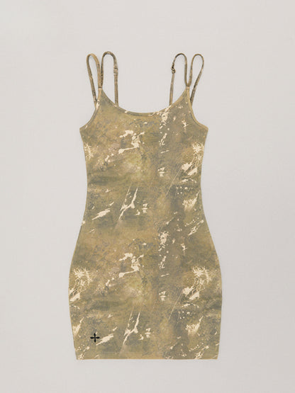 Vintage Hurricane Fade Short Dress Hurricane Camouflage