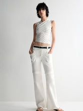 Two-Piece Polka-Dot Printed Sleeveless Vest - CHINASQUAD
