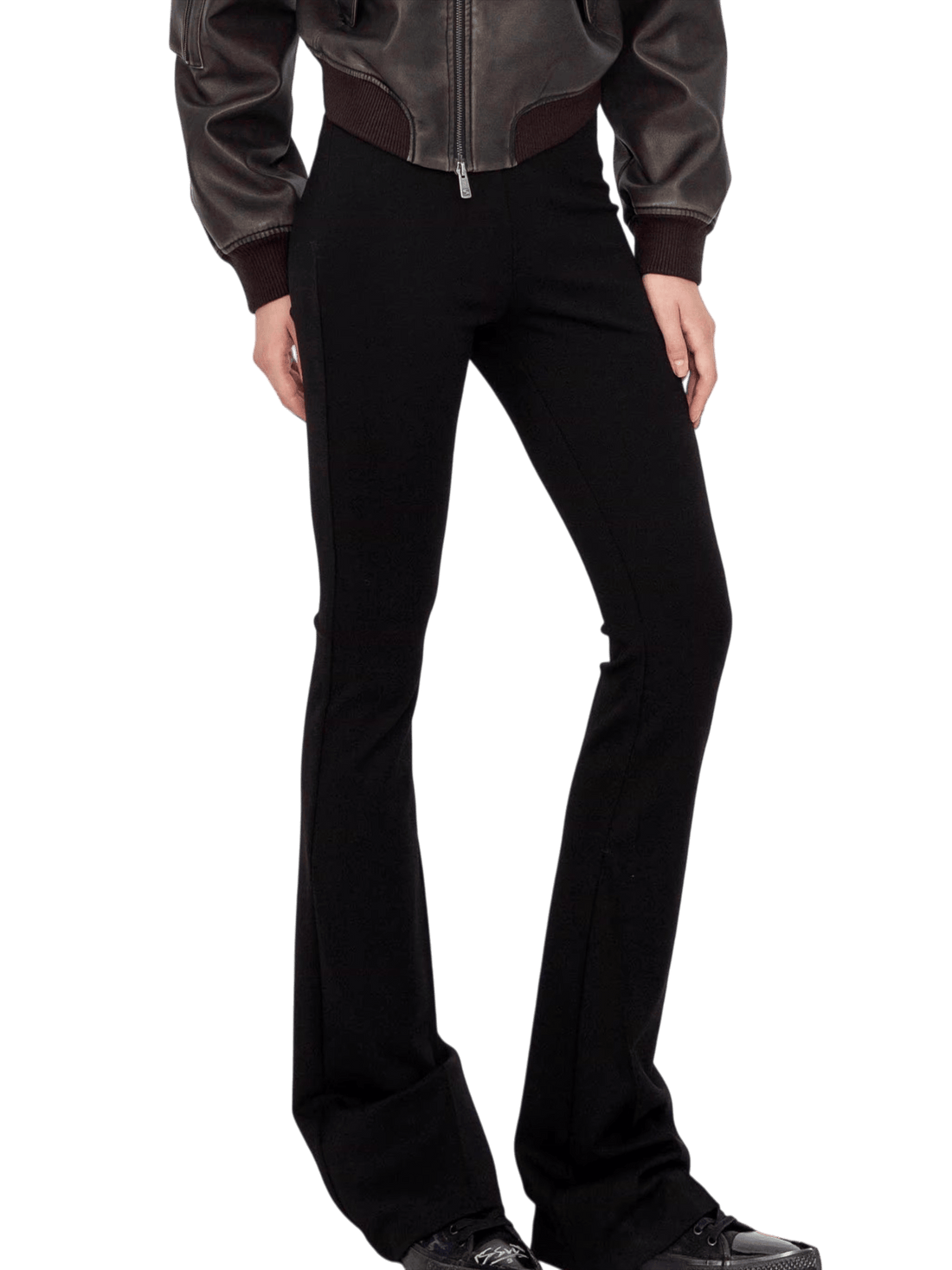 High-Stretch Slimming Micro-Flare Pants