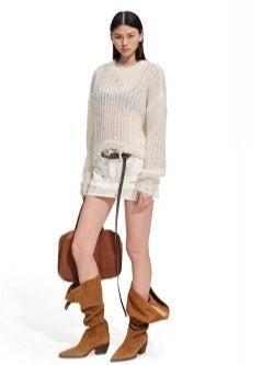 Polar Washed Twill Denim Skirt