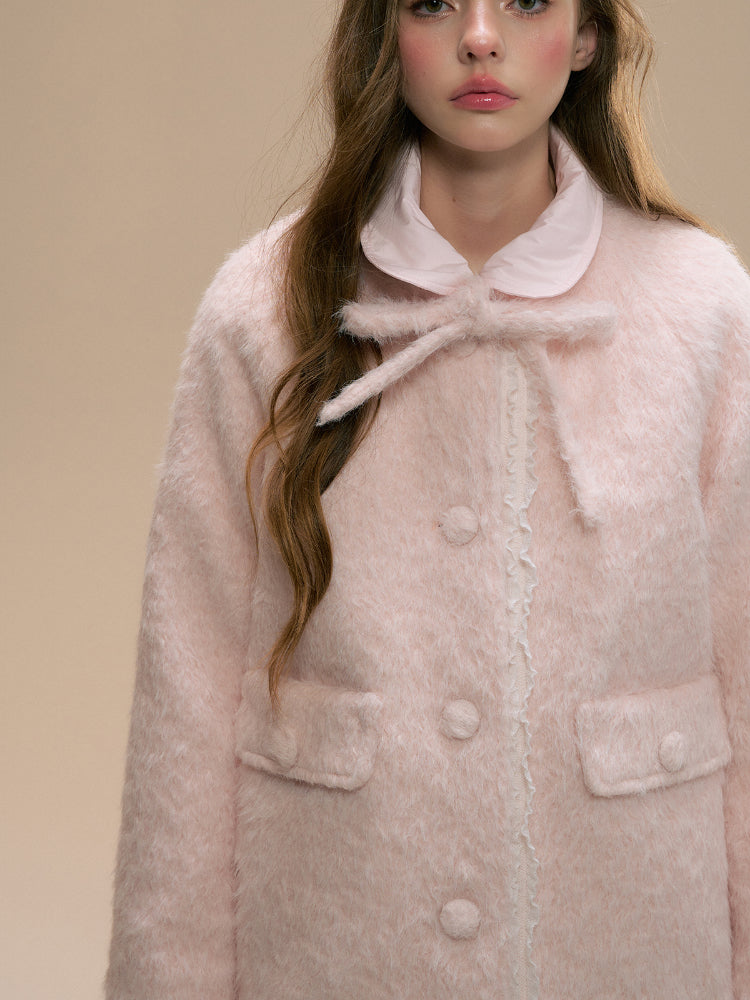 Baby Pink Woolen Coat