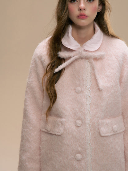 Baby Pink Woolen Coat