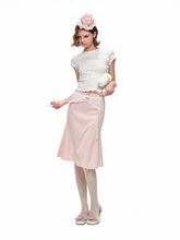 Satin Ruched Rose Kitten Heel Ballet Flats 1Jinn Studio