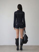 Straight-leg Cuffed Denim Shorts - CHINASQUAD