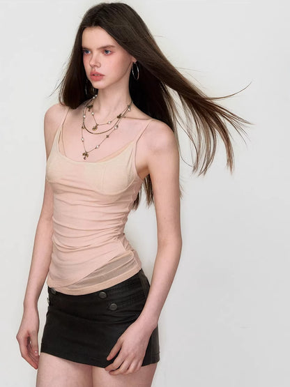 Colorblock Lyocell Knit Camisole