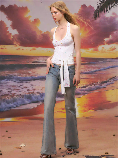 Crystal-Embellished Tencel Wool Camisole